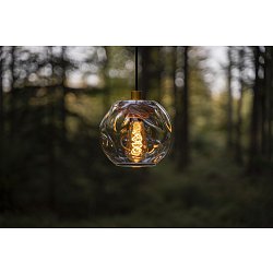 Obrázek pro produkt Závěsné svítidlo Element Easy Sphere Mini Natural Smoke | tmavý dub, černá patice, kouřové sklo - YOURDESIGN