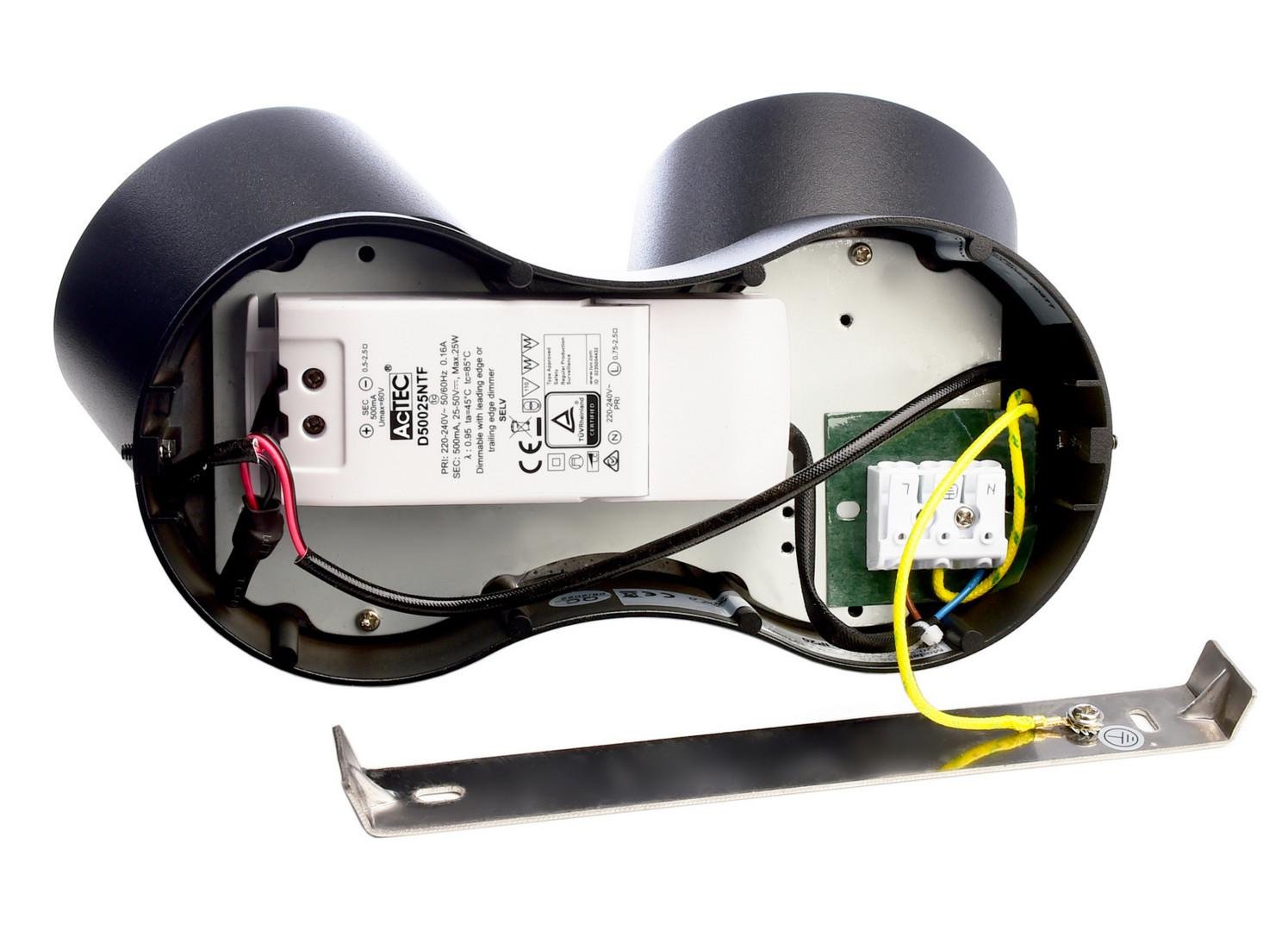 IMPR 348175 Deko-Light stropní přisazené svítidlo Uni II Double 220-240V AC/50-60Hz 20,00 W 3000 K 1350 lm 212 mm tmavě černá RAL 9005 (obrázek 3)