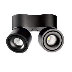 Obrázek pro produkt Deko-Light stropní přisazené svítidlo Uni II Mini Double 220-240V AC/50-60Hz 15,00 W 3000 K 980 lm 160 mm tmavě černá RAL 9005 - DEKOLIGHT