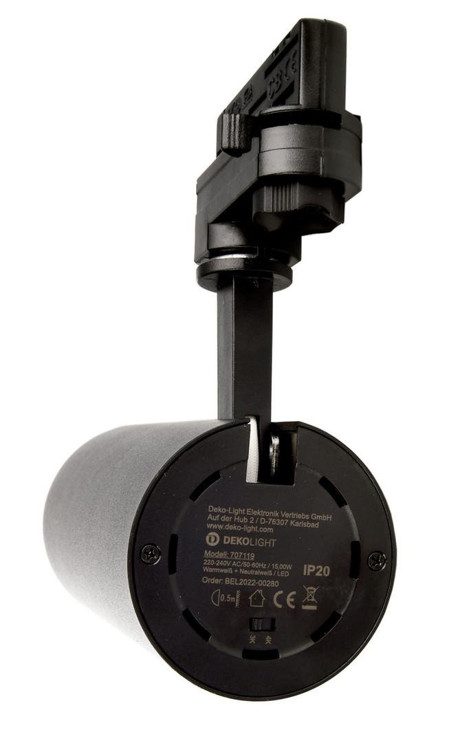 IMPR 707119 Deko-Light kolejnicový systém 3-fázový 230V Lucea 15 černá 220-240V AC/50-60Hz 15,00 W 3000/4000 K tmavě černá RAL 9005 (obrázek 3)