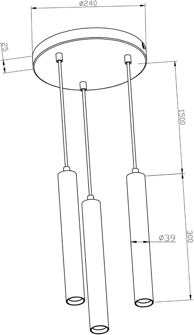 IMPR 342218 Deko-Light závěsné svítidlo Slim 15W 3000K bílá 230V 1500lm RAL 9016 (obrázek 8)