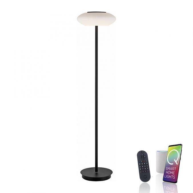 PN 271-18 Paul Neuhaus Q ETIENNE LED stojací svítidlo Smart Home černá stmívatelné CCT ZigBee 2700-5000K - PAUL NEUHAUS