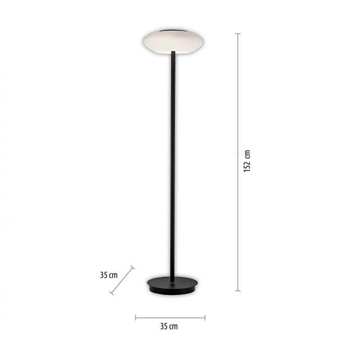 PN 271-18 Paul Neuhaus Q ETIENNE LED stojací svítidlo Smart Home černá stmívatelné CCT ZigBee 2700-5000K - PAUL NEUHAUS (obrázek 5)