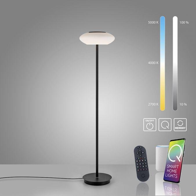 PN 271-18 Paul Neuhaus Q ETIENNE LED stojací svítidlo Smart Home černá stmívatelné CCT ZigBee 2700-5000K - PAUL NEUHAUS (obrázek 7)