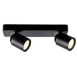Obrázek pro produkt Deko-Light stropní přisazené svítidlo Librae lineární II 220-240V AC/50-60Hz GU10 2x max. 50,00 W 322 mm tmavě černá RAL 9005 - DEKOLIGHT