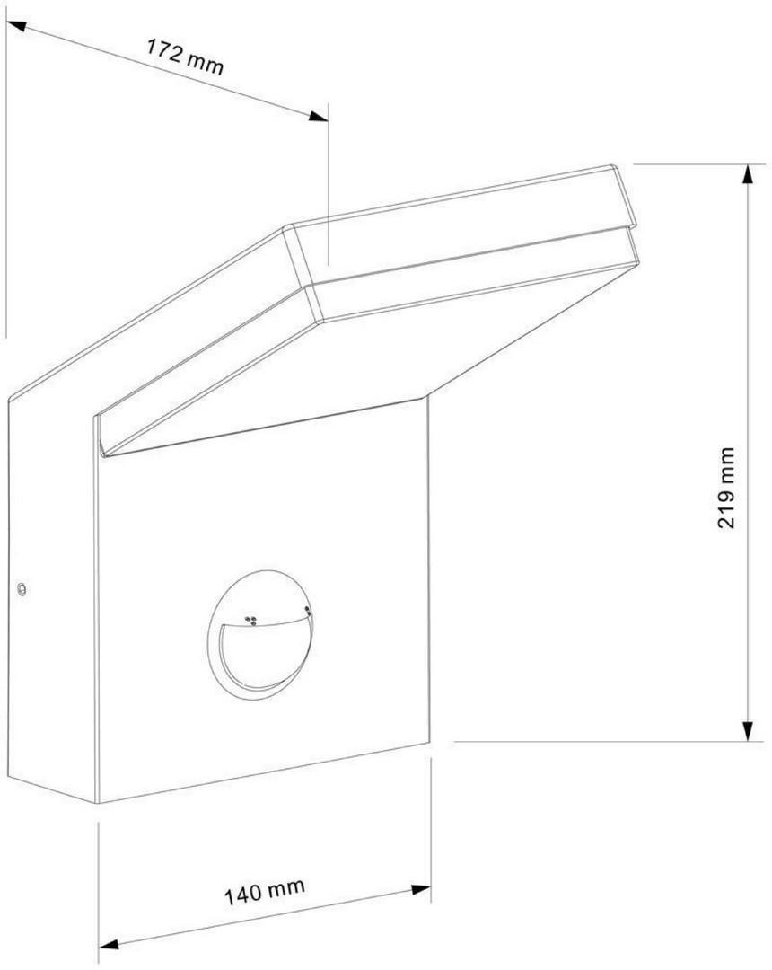 IMPR 731133 Deko-Light nástěnné přisazené svítidlo Tucanae Motion 110-240V AC/50-60Hz 18,00 W 3000 K 1650 lm 140 mm tmavěšedá (obrázek 6)