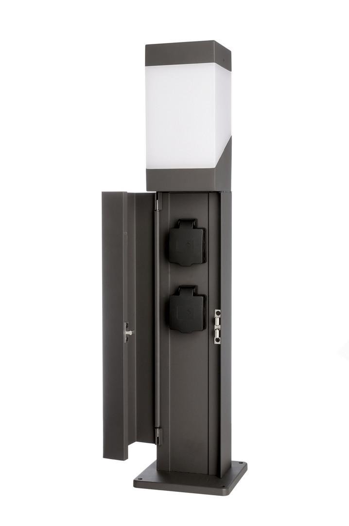 Obrázek produktu Deko-Light stojací svítidlo sloupek se zásuvkami Kukui Puka 220-240V AC/50-60Hz E27 1x max. 13,00 W 140 mm tmavěšedá - LIGHT IMPRESSIONS 2 Obrázek produktu Deko-Light stojací svítidlo sloupek se zásuvkami Kukui Puka 220-240V AC/50-60Hz E27 1x max. 13,00 W 140 mm tmavěšedá - LIGHT IMPRESSIONS 2