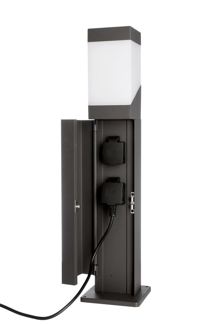 Obrázek produktu Deko-Light stojací svítidlo sloupek se zásuvkami Kukui Puka 220-240V AC/50-60Hz E27 1x max. 13,00 W 140 mm tmavěšedá - LIGHT IMPRESSIONS 3 Obrázek produktu Deko-Light stojací svítidlo sloupek se zásuvkami Kukui Puka 220-240V AC/50-60Hz E27 1x max. 13,00 W 140 mm tmavěšedá - LIGHT IMPRESSIONS 3