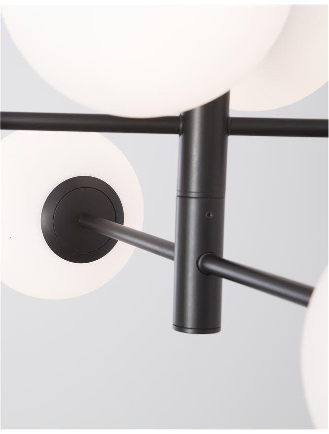 NV 9100361 Závěsné svítidlo IMPERO bílé matné sklo černý kov E14 6x5W IP20 bez žárovky - NOVA LUCE (obrázek 8)