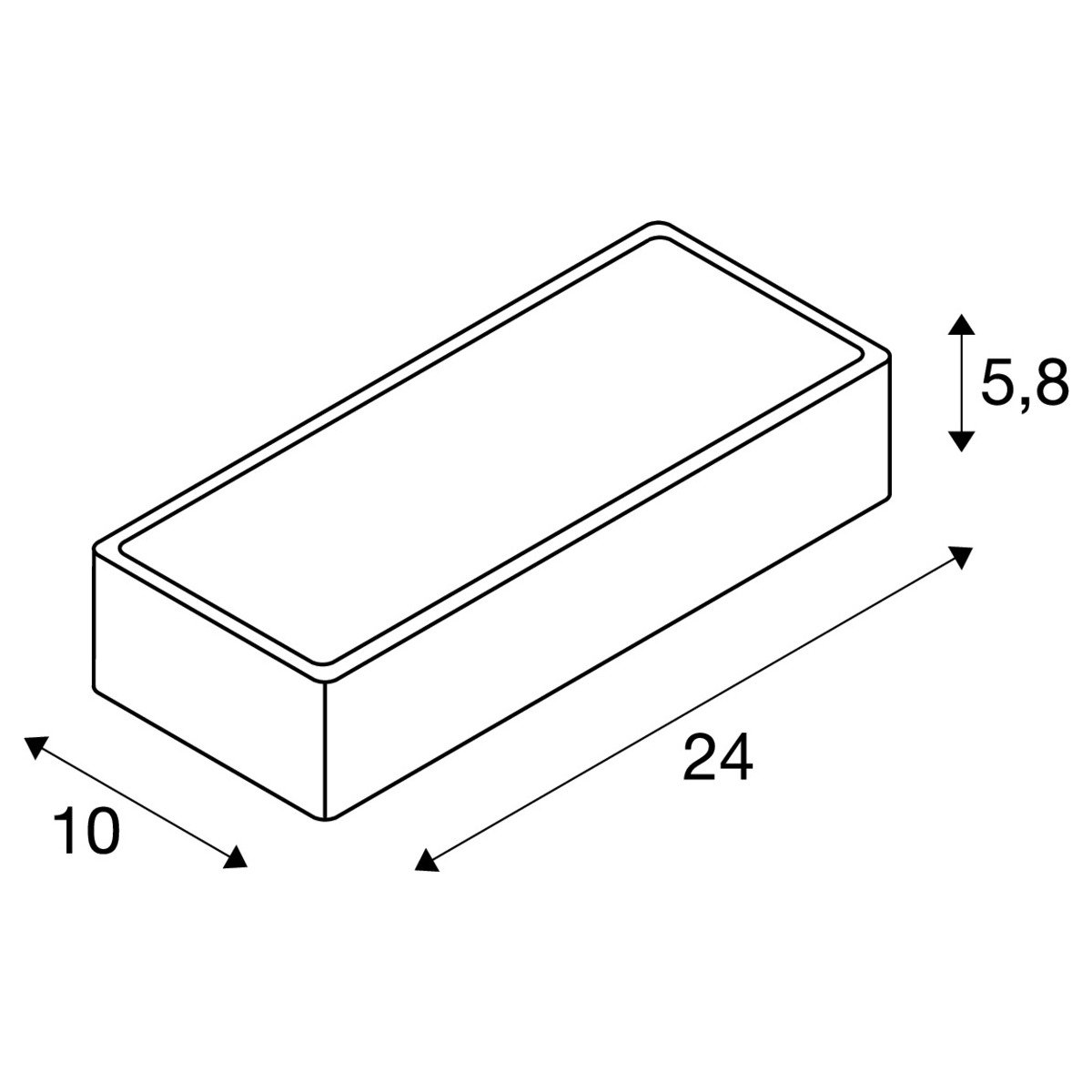 LA 149471 Nástěnné svítidlo WL 149 R7s nástěnná matná bílá 230V R7s 60W - BIG WHITE (SLV) (obrázek 5)