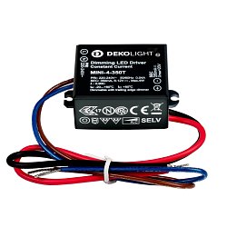 Obrázek pro produkt Deko-Light LED-napájení MINI, DIM, CC, MINI-4-350T/4W konstantní proud 350 mA IP65 stmívatelné 6-12V DC 2,10-4,00 W - DEKOLIGHT