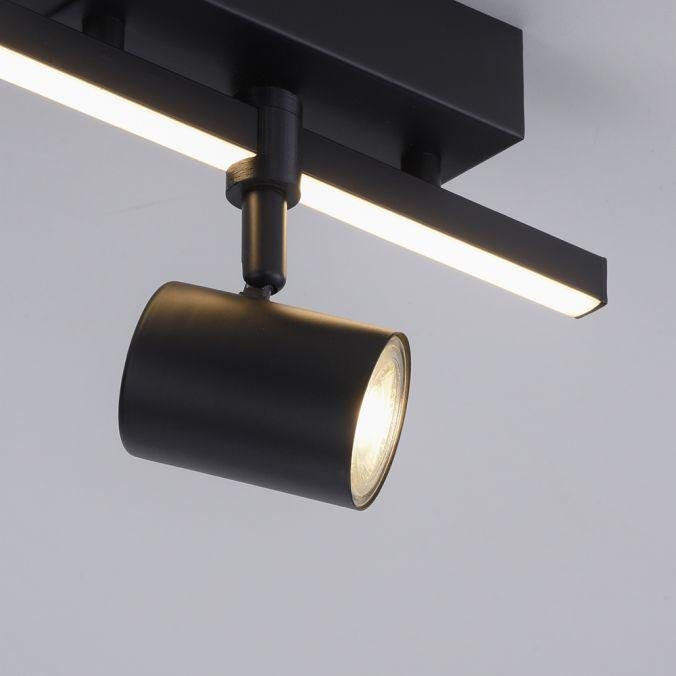 PN 6523-18 BARIK LED stropní svítidlo 1 ramenné s LED černá otočné s paměťovou funkcí 3000K - PAUL NEUHAUS (obrázek 4)