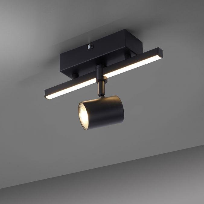 PN 6523-18 BARIK LED stropní svítidlo 1 ramenné s LED černá otočné s paměťovou funkcí 3000K - PAUL NEUHAUS (obrázek 5)