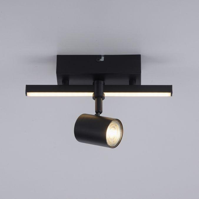 PN 6523-18 BARIK LED stropní svítidlo 1 ramenné s LED černá otočné s paměťovou funkcí 3000K - PAUL NEUHAUS (obrázek 7)