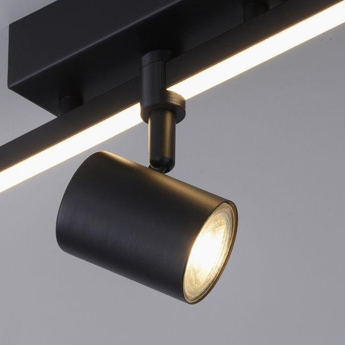 PN 6523-18 BARIK LED stropní svítidlo 1 ramenné s LED černá otočné s paměťovou funkcí 3000K - PAUL NEUHAUS (obrázek 8)