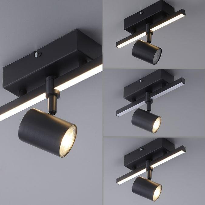 PN 6523-18 BARIK LED stropní svítidlo 1 ramenné s LED černá otočné s paměťovou funkcí 3000K - PAUL NEUHAUS (obrázek 10)