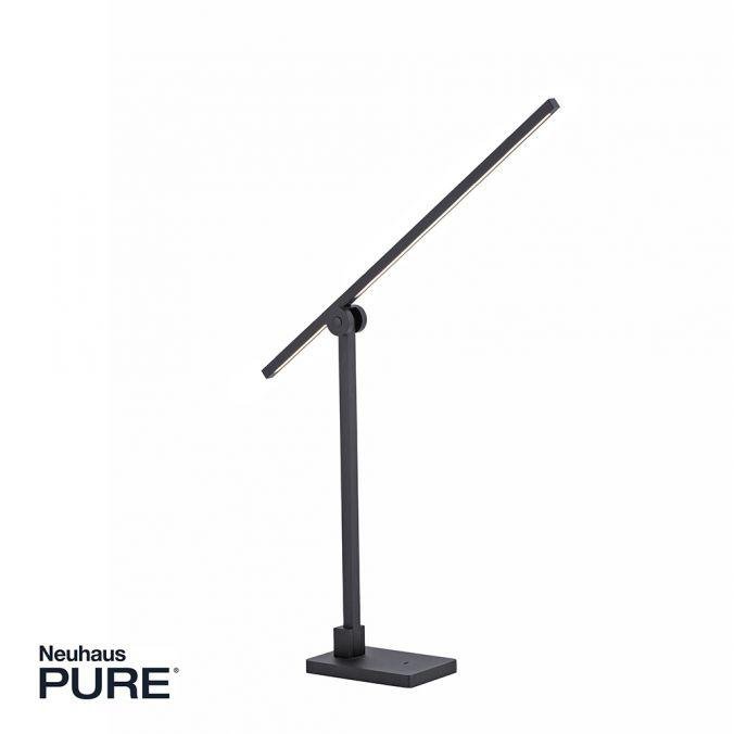 PN 4407-18 PURE GRAFO LED stolní lampa, černá, nastavitelná, stmívatelná 3000K - PAUL NEUHAUS