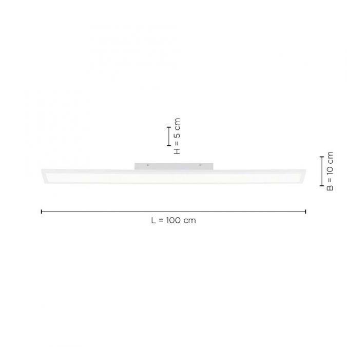 PN 16537-16-O FLAT LED panel svítidlo, bílé, hranaté, CCT nastavení teploty barvy, stmívatelné 2700-5000K - PAUL NEUHAUS (obrázek 5)