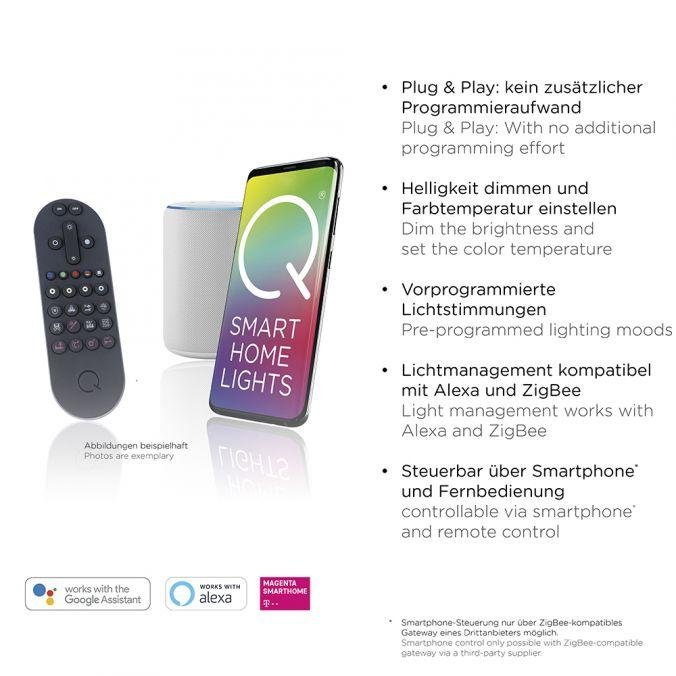PN 6144-18 Q-MARKO LED stropní svítidlo Smart Home, černá, hranaté ZigBee RGB+2700-5000K - PAUL NEUHAUS (obrázek 3)