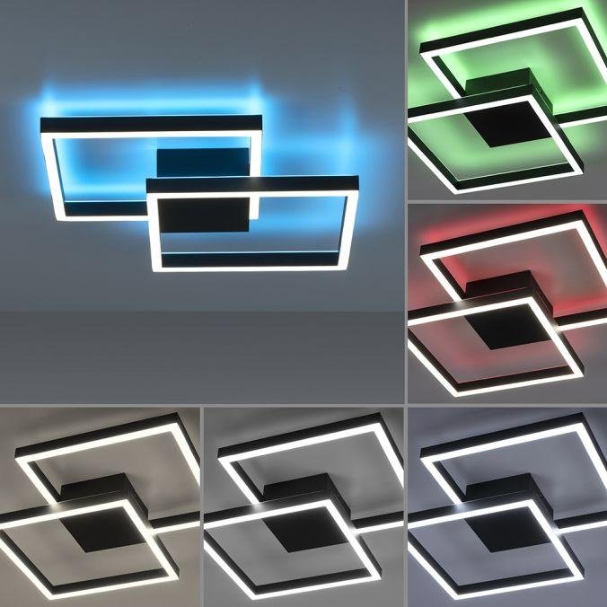 PN 6144-18 Q-MARKO LED stropní svítidlo Smart Home, černá, hranaté ZigBee RGB+2700-5000K - PAUL NEUHAUS (obrázek 5)
