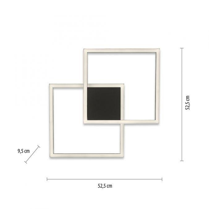 PN 6144-18 Q-MARKO LED stropní svítidlo Smart Home, černá, hranaté ZigBee RGB+2700-5000K - PAUL NEUHAUS (obrázek 6)