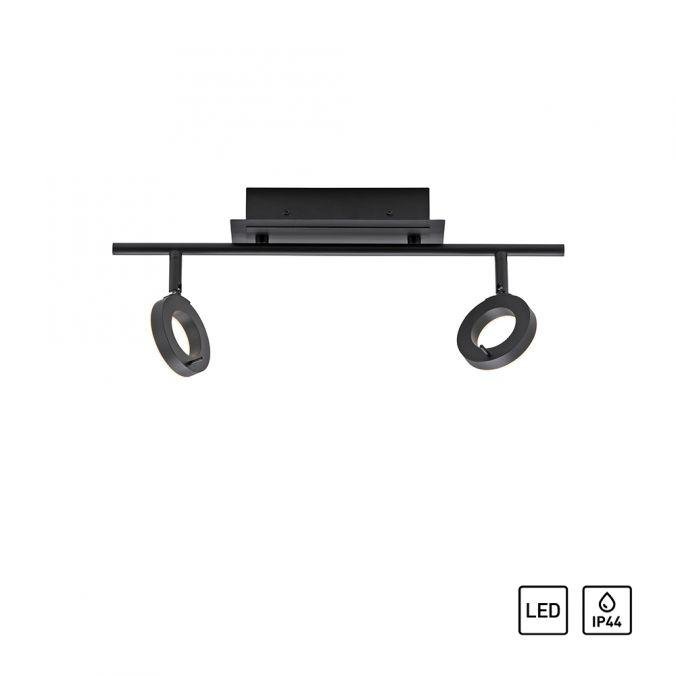 PN 6781-13 SILEDA LED stropní svítidlo 2 ramenné antracit otočné IP44 teplá bílá 3000K - PAUL NEUHAUS
