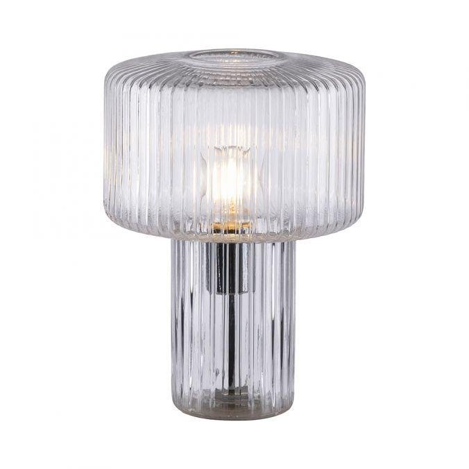 PN 4092-00 FUNGUS LED stolní lampa transparentní, sklo tvaru houby, pr.25cm, vypínač - PAUL NEUHAUS