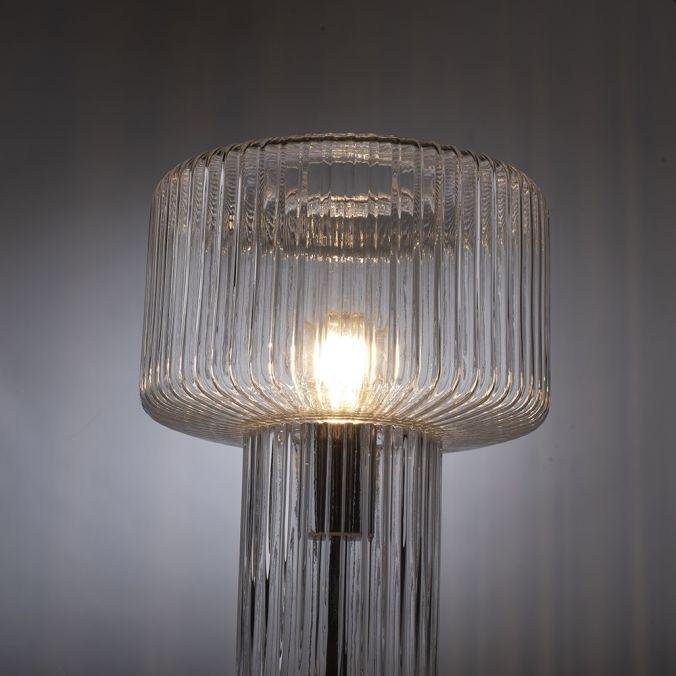 PN 4092-00 FUNGUS LED stolní lampa transparentní, sklo tvaru houby, pr.25cm, vypínač - PAUL NEUHAUS (obrázek 4)