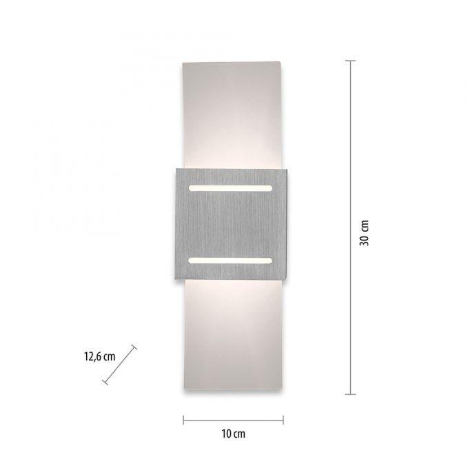 PN 9007-95 ORMA LED nástěnná lampa, hliník, svítí nahoru a dolu - PAUL NEUHAUS (obrázek 3)