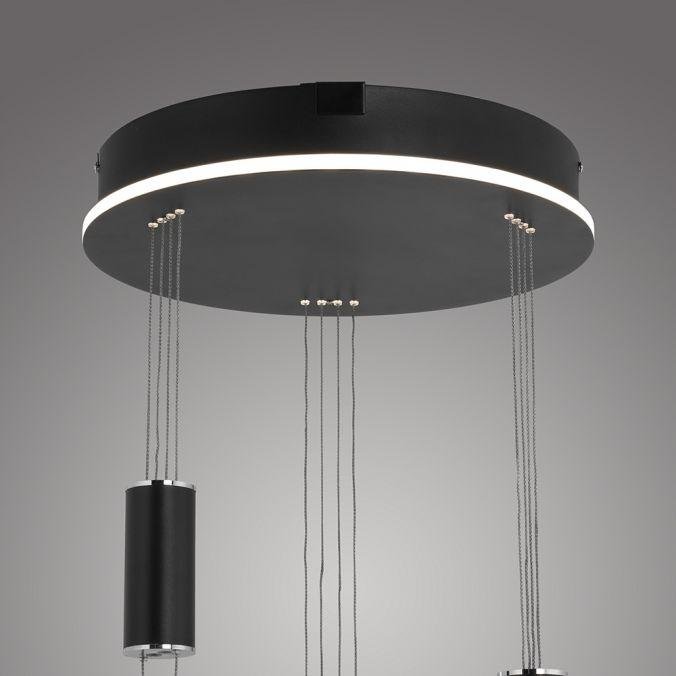 PN 2078-18 Q-ETIENNE Q závěsné svítidlo Smart Home, černá, kruhové, 3 ramenné ZigBee 2700-5000K - PAUL NEUHAUS (obrázek 7)
