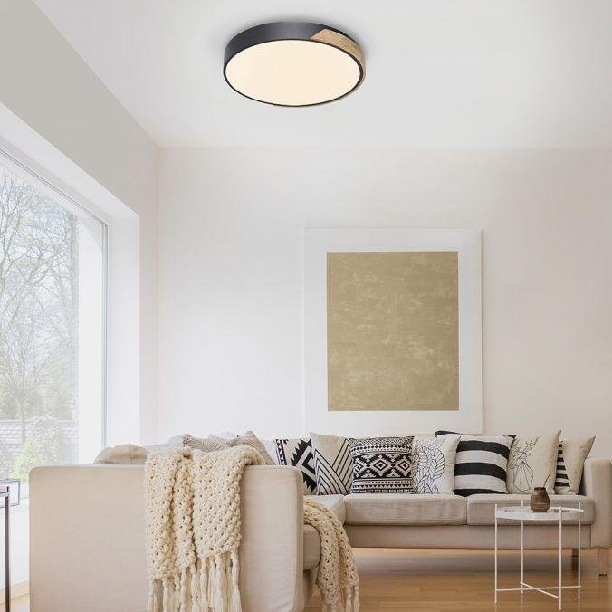 PN 6071-18 Q BILA LED stropní svítidlo Smart Home, pravé dřevo, stmívatelné ZigBee 2700-5000K - PAUL NEUHAUS (obrázek 2)