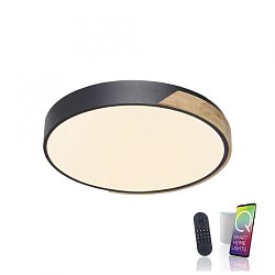 Obrázek pro produkt Q BILA LED stropní svítidlo Smart Home, pravé dřevo, stmívatelné ZigBee 2700-5000K - PAUL NEUHAUS