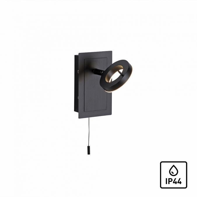 PN 9785-13 SILEDA LED nástěnné svítidlo matný hliník 1ramenné otočné, vypínač, ochrana proti vodě 3000K - PAUL NEUHAUS