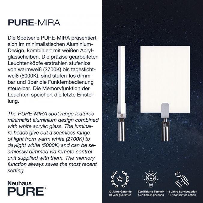 PN 356-95 PURE MIRA LED stolní lampa stmívatelná  2700-5000K hliník - PAUL NEUHAUS (obrázek 3)