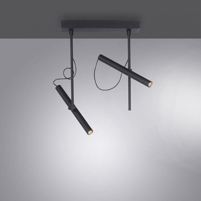 PN 6068-18 PURE TUTUA LED stropní svítidlo 2 ramenné, černá, otočné 3000K - PAUL NEUHAUS (obrázek 4)