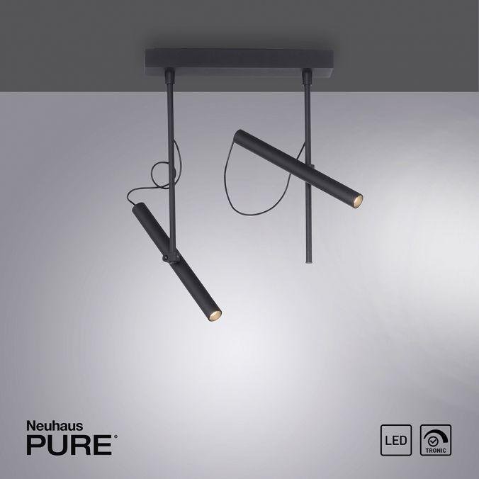PN 6068-18 PURE TUTUA LED stropní svítidlo 2 ramenné, černá, otočné 3000K - PAUL NEUHAUS (obrázek 6)