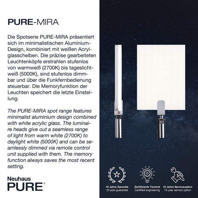 PN 4356-95 PURE MIRA LED stolní lampa, hliník, stmívatelná, na psací stůl 2700-5000K - PAUL NEUHAUS (obrázek 3)