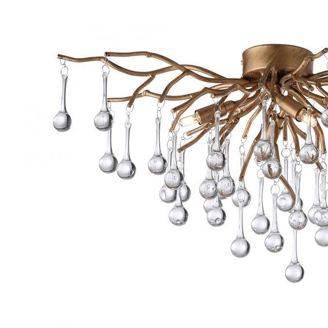 PN 8090-11 Stropní svítidlo ICICLE 4x G9 40W š.60cm mosaz - PAUL NEUHAUS (obrázek 2)
