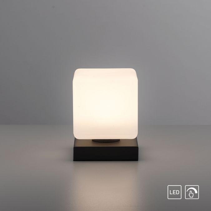 PN 4036-13 DADOA LED stolní lampa, antracit, tvar kostky, dotykový stmívač, nadčasový design 3000K - PAUL NEUHAUS (obrázek 6)