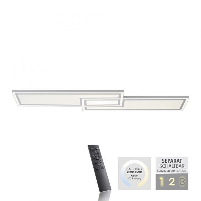 LD 14875-16 EDGING LED stropní svítidlo bílé ploché 110x28, dálkový ovladač, stmívatelné, CCT nastavení teploty barvy 2700-5000K - LEUCHTEN DIREKT / JUST LIGHT