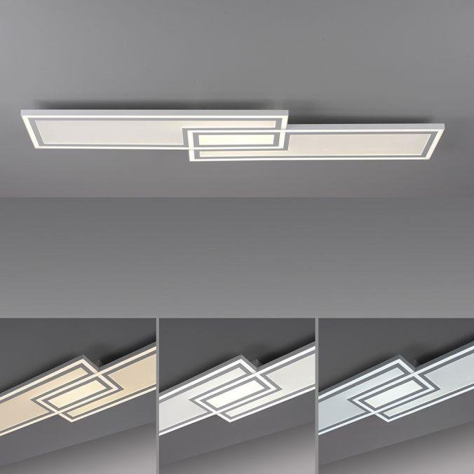 LD 14875-16 EDGING LED stropní svítidlo bílé ploché 110x28, dálkový ovladač, stmívatelné, CCT nastavení teploty barvy 2700-5000K - LEUCHTEN DIREKT / JUST LIGHT (obrázek 5)