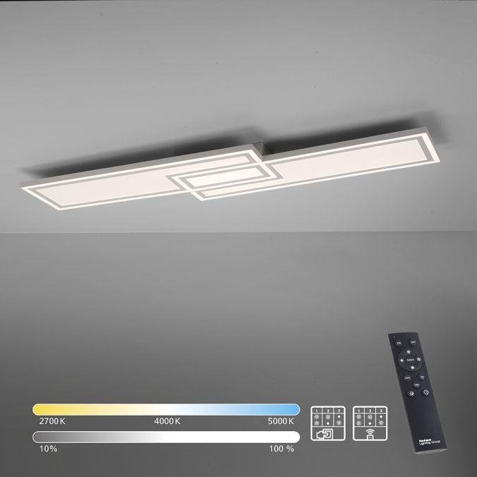 LD 14875-16 EDGING LED stropní svítidlo bílé ploché 110x28, dálkový ovladač, stmívatelné, CCT nastavení teploty barvy 2700-5000K - LEUCHTEN DIREKT / JUST LIGHT (obrázek 9)