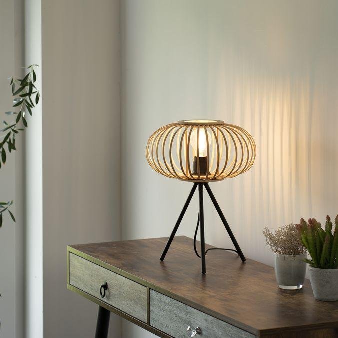 LD 11435-79 RACOON Stolní lampa, E27 pro LED žárovku, dřevo - LEUCHTEN DIREKT / JUST LIGHT (obrázek 2)