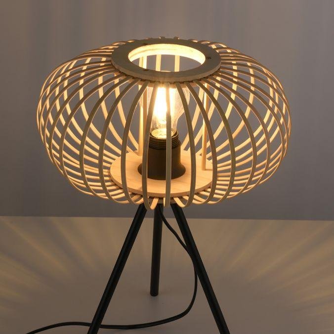 LD 11435-79 RACOON Stolní lampa, E27 pro LED žárovku, dřevo - LEUCHTEN DIREKT / JUST LIGHT (obrázek 4)