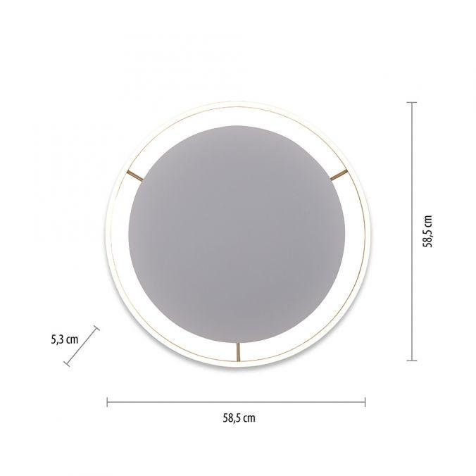 LD 15392-60 RITUS LED stropní svítidlo, matná mosaz, kruhové pr.60cm, stmívatelné, Switchmo, teplá bílá krokově stmívatelné 3000K - LEUCHTEN DIREKT / JUST LIGHT (obrázek 6)