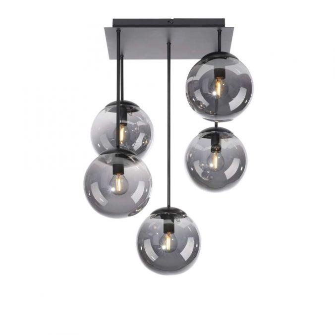 LD 14602-18 Svítidlo stropní BIG WIDOW LED, černá, jednoduché, nadčasové, 5 ramenné - LEUCHTEN DIREKT / JUST LIGHT