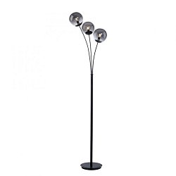 Obrázek pro produkt BIG WIDOW LED stojací svítidlo 3 ramenné, černá, dekorativní design, hra světla, prohnuté - LEUCHTEN DIREKT / JUST LIGHT
