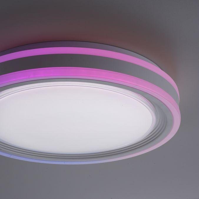 LD 15152-16 SPHERIC LED stropní svítidlo 40x40cm, kruhové, bílé, stmívatelné, hra světla, CCT LED panel RGB+2700-6500 - LEUCHTEN DIREKT / JUST LIGHT (obrázek 3)