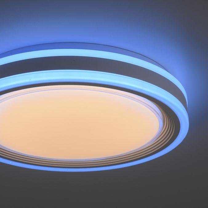 LD 15152-16 SPHERIC LED stropní svítidlo 40x40cm, kruhové, bílé, stmívatelné, hra světla, CCT LED panel RGB+2700-6500 - LEUCHTEN DIREKT / JUST LIGHT (obrázek 7)