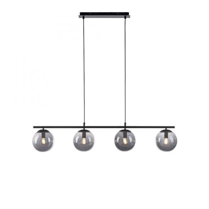 LD 14604-18 BIG WIDOW LED stropní svítidlo, černá, jednoduché, nadčasové, 4 ramenné stropní svítidlo - LEUCHTEN DIREKT / JUST LIGHT